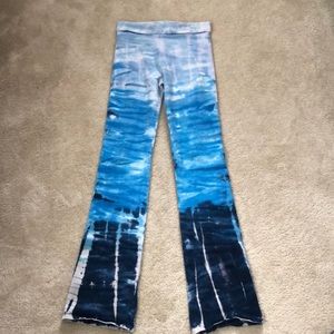 Tie dye yoga pants